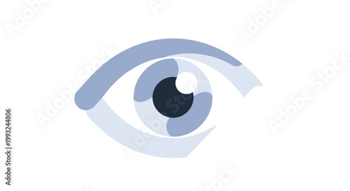 Close-up of Human Eye with Blue Iris and Detailed Eyelashes