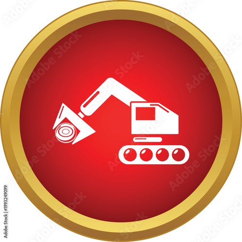 Forestry harvester machine lifting a log, symbolizing timber cutting and wood industry