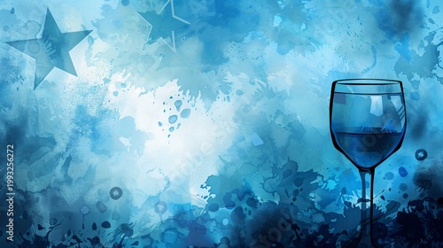 Blue Background For Passover Holiday