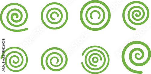 set of four different colored circles