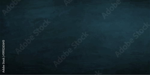 A dark blue grunge background features a vintage textured wall pattern with an aged, rough surface and black empty frame borders for a dirty chalkboard backdrop design