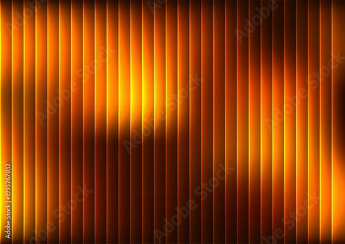 Warm orange coloured gradient bands design 