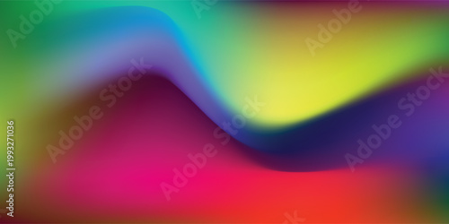 Vibrant Gradient Swirls of Color Abstract Background.