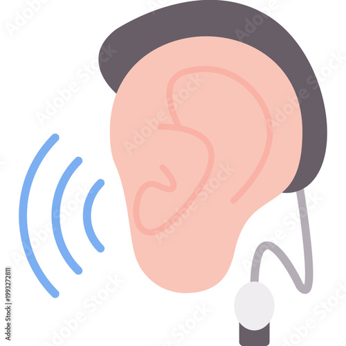 Ear Icon Vector Element