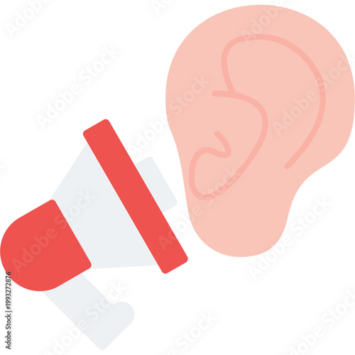 Ear Icon Vector Element