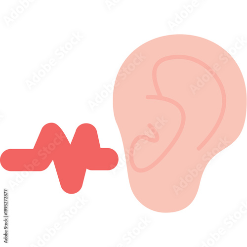 Ear Icon Vector Element