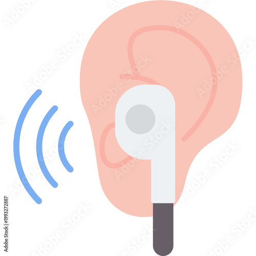 Ear Icon Vector Element