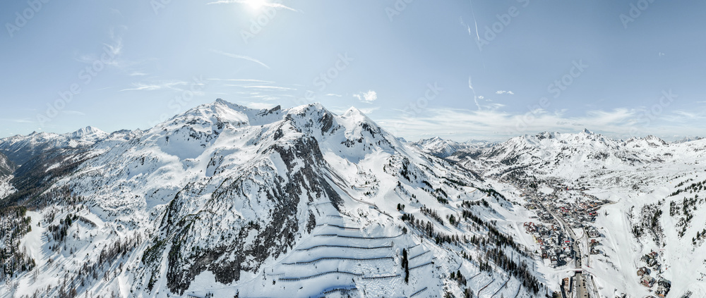 Fototapeta premium Obertauern Panorama Photo Salzburg Austria