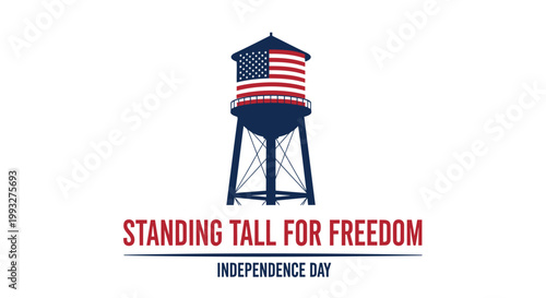 American independence day, patriotic symbols, freedom icons, USA flag vector