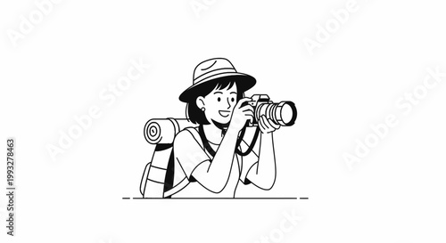 Person taking a photo outdoors.