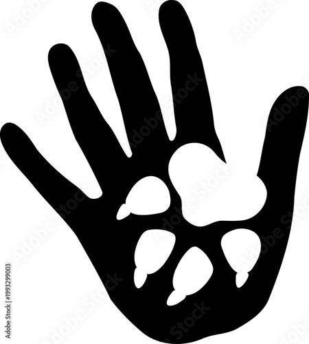 Hand und Pfote, Hunde, Pfote, Logo