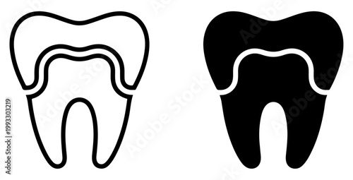 dental crown icon prosthodontics tooth restoration