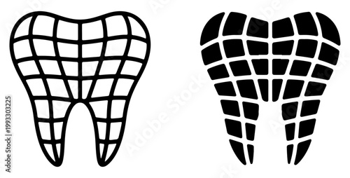 digital dental cad cam dentistry icon