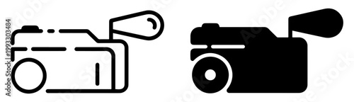 toilet cassette vector icon outline filled