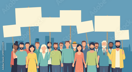 People celebrate Juneteenth Day with protest signs in city