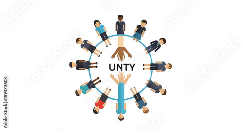 People unite on Juneteenth Day in a symbol of unity and togetherness.