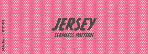 Jersey mesh fabric pattern. Perforated sport textile background with breathable holes. Seamless vector texture.