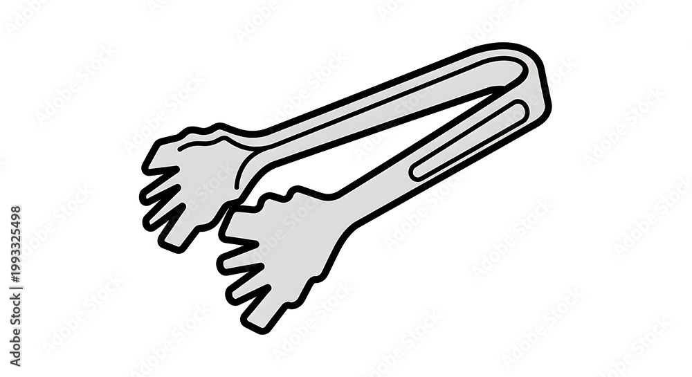 Obraz premium Tongs kitchen utensil tool.