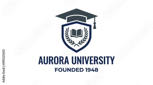 Aurora University Logo Founded 1948.