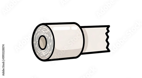 Rolled up paper or film.