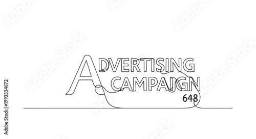 Advertising Campaign Concept, Creative Typography and Design Idea