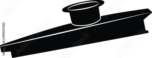 Black kazoo musical instrument silhouette sound noise maker
