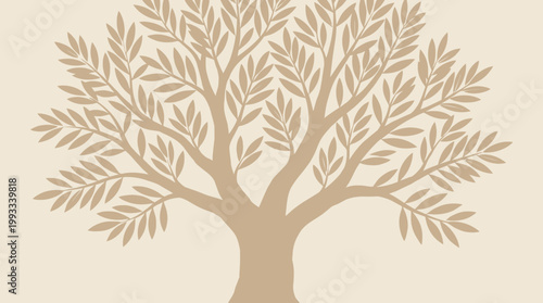 A stylized illustration of a tree.