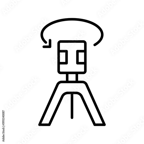 Quadro su tela Laser level icon
