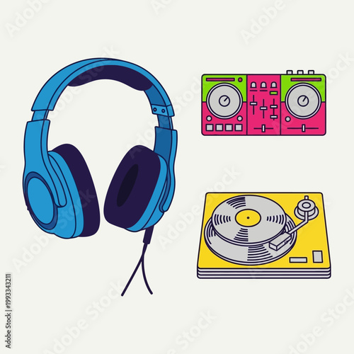 DJ Equipment: Headphones, Turntable, and Mixer - Music Production & Entertainment
