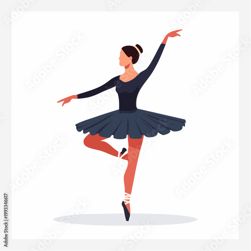 Ballerina Performing Ballet Dance
