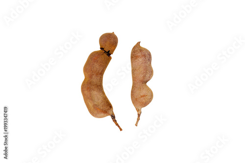 Tamarind paste isolated on white background.