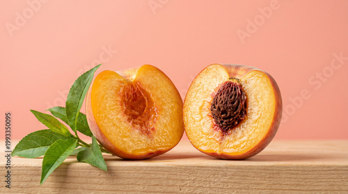 half of peach