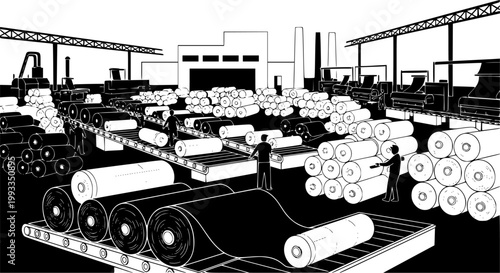 Fashion designer and tailor silhouettes set, clothing fitting scenes with clients, dressmaking studio workflow, sewing machine work and garment consultation isolated vector