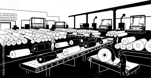 Fashion designer and tailor silhouettes set, clothing fitting scenes with clients, dressmaking studio workflow, sewing machine work and garment consultation isolated vector