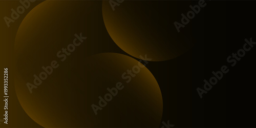 Abstract dark background with golden gradient circles and smooth shadow blending for a luxury feel.