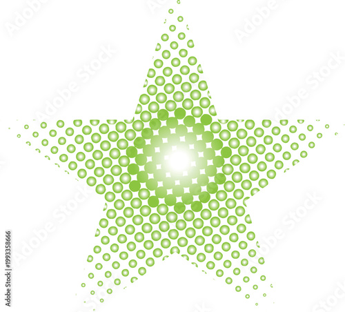 Geometric Halftone Pattern Light Bursts for Graphic Design