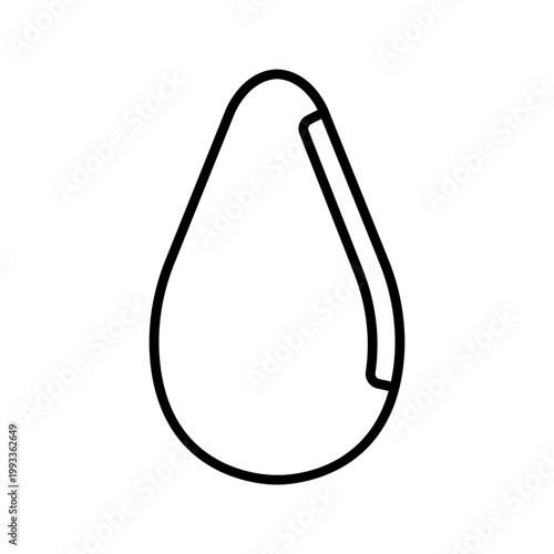 Racket case icon. Sports and racket equipment line symbol. Black and white.