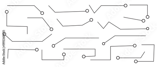 Photos Flowchart diagram elements set with arrows connectors outline shapes callout title text box editable strokes for business workflow planning isolated on white background