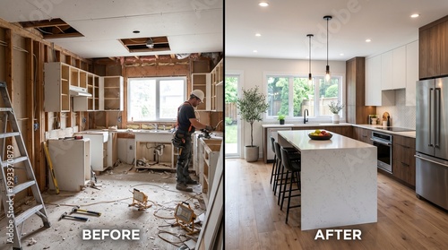 Kitchen Renovation Before and After: Demolition to Modern Design