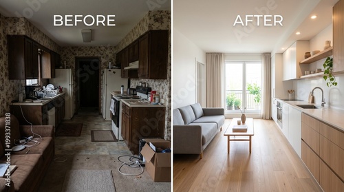Before and After Kitchen Renovation: Old Vintage Room Transformed into Modern Design