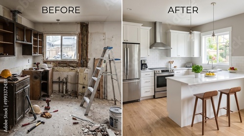 Kitchen Renovation Before and After: Demolition to Modern Design