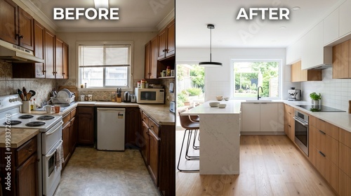 Kitchen Renovation Before and After: Dated to Modern Transformation