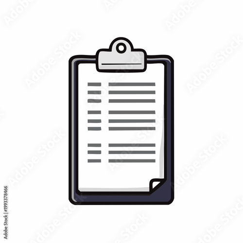 Clipboard with Document Icon