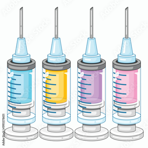 Cute Kawaii Medical Syringe Set