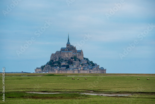 View of Mont Saint Michel in northern France
