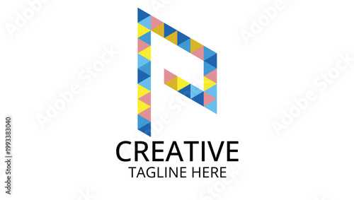 “Isometric Letter P – Geometric Typography”