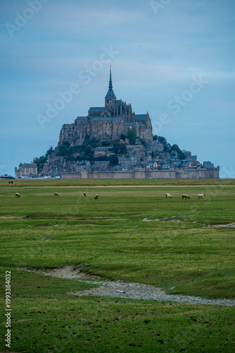 View of Mont Saint Michel in northern France