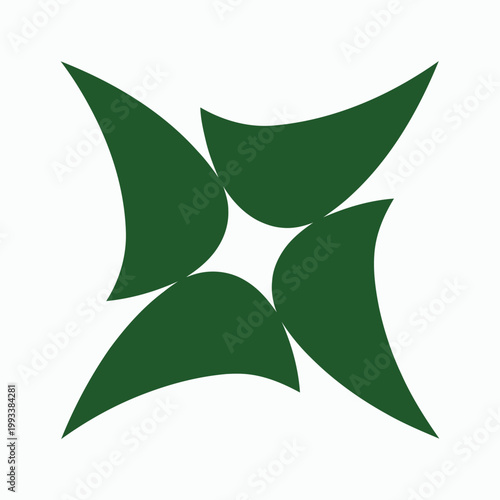 Natural green leaves and organic plant branches isolated on a white background as a vector illustration for eco-friendly design, nature symbols, and floral ecology icons