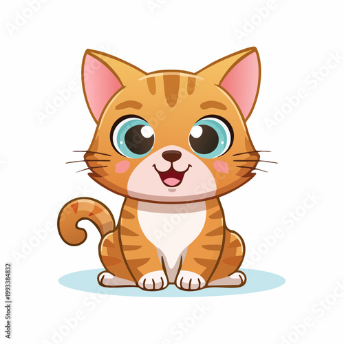 Süße Katze mit großen Augen