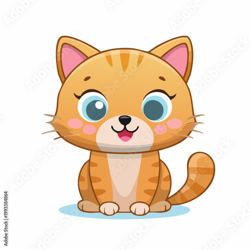 Süße Katze mit großen Augen